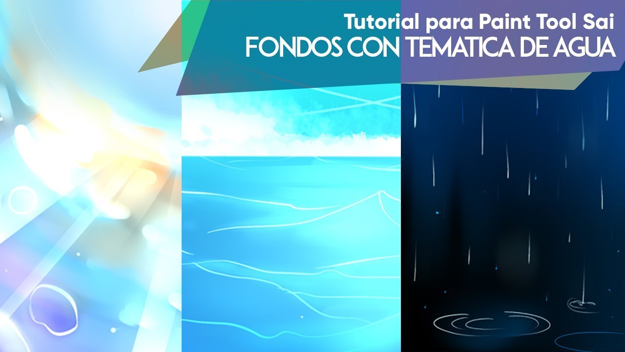 ✎PINTAMOS FONDOS CON TEMATICA ACUATICA EN PAINT TOOL SAI🍋 | BGM94
