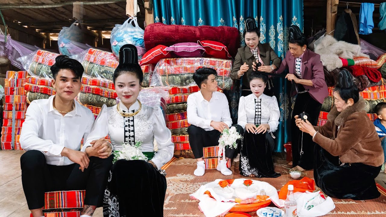 LỄ TẲNG CẨU ĐÓN DÂU NGƯỜI THÁI ĐEN - CÔ DÂU THUỲ CHIÊNG & CHÚ RỂ ANH TÙNG