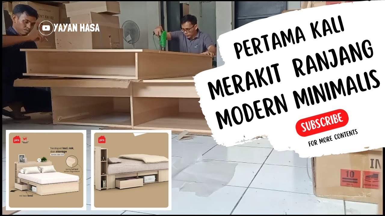 [PERDANA] PART 1/3 | RAKIT RANJANG DIVAN MODERN MINIMALIS PIRA MORGAN BD160