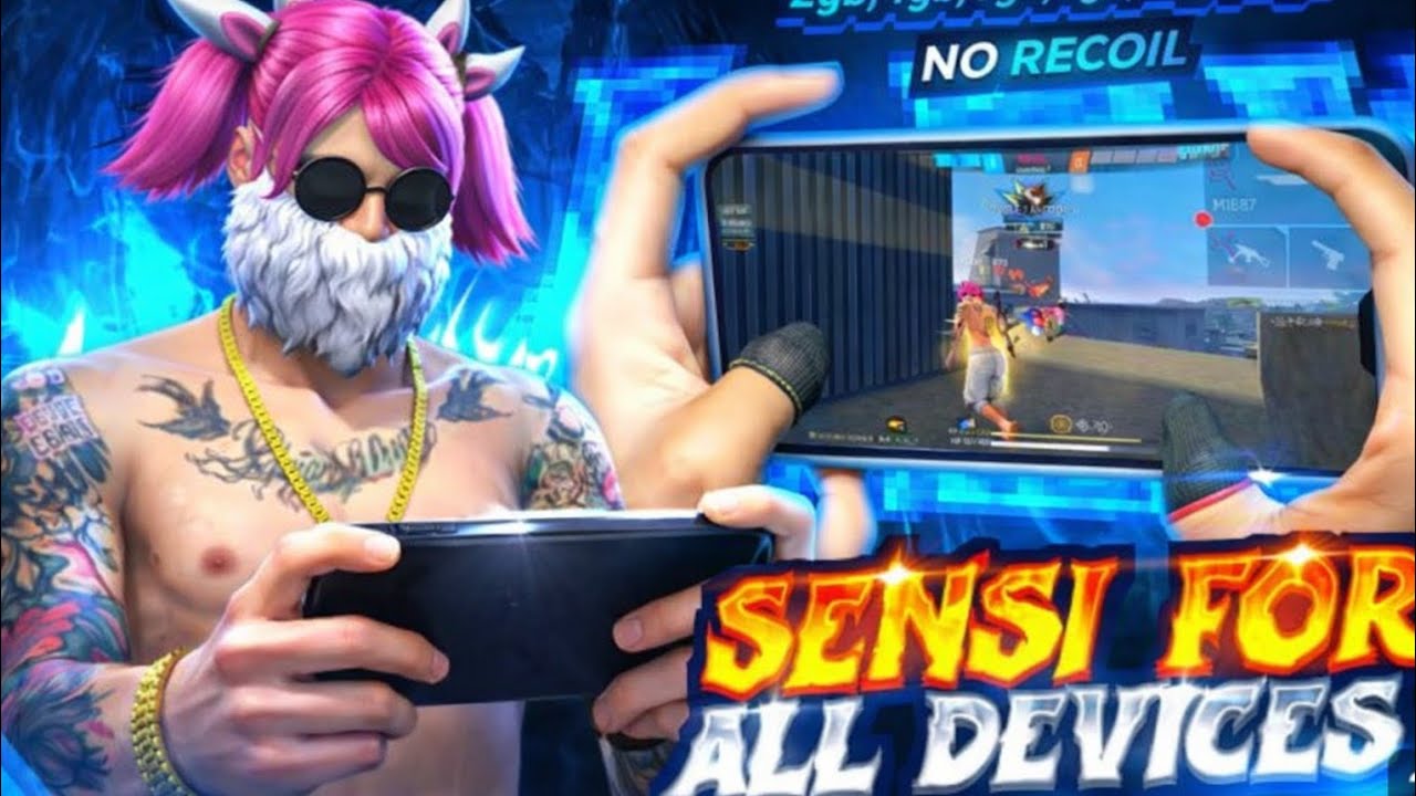 NO RECOIL SENSI + SETTINGS ☠️ AUTO HEADSHOTS 2GB,4GB,6GB,8GB,12GB 💀 BEST SENSITIVITY IN FREE FIRE 🔥