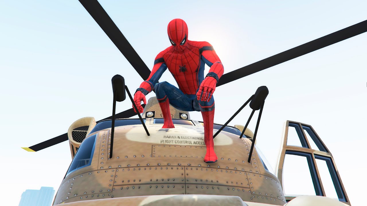 GTA 5 Crazy Helicopter Crashes & Spiderman Ragdolls Ep.14 (Euphoria Physics | Funny Moments)