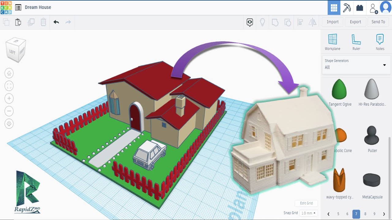 HOUSE MODEL in TinkerCad | For Beginners || Step by Step Guide