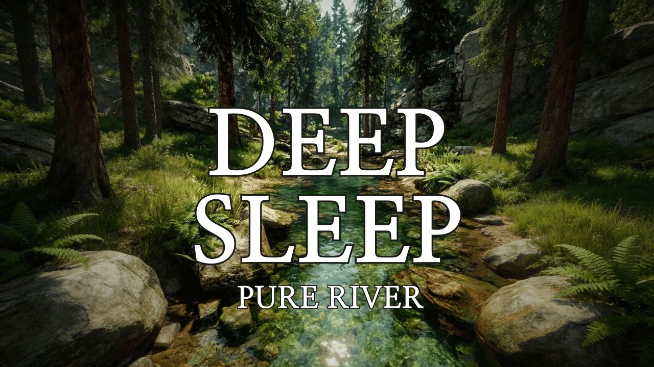 24/7 Forest River Deep Sleep 🌿💧 Relaxing Water Sounds for Sleeping (No Music)