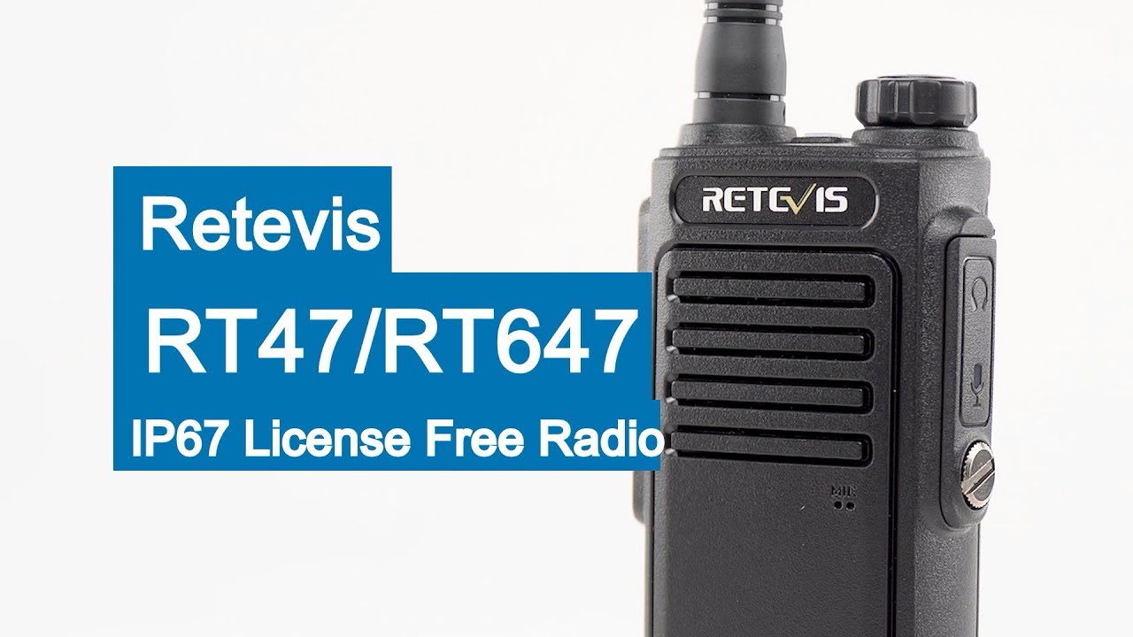RETEVIS RT47/RT647 License-free IP67 radio