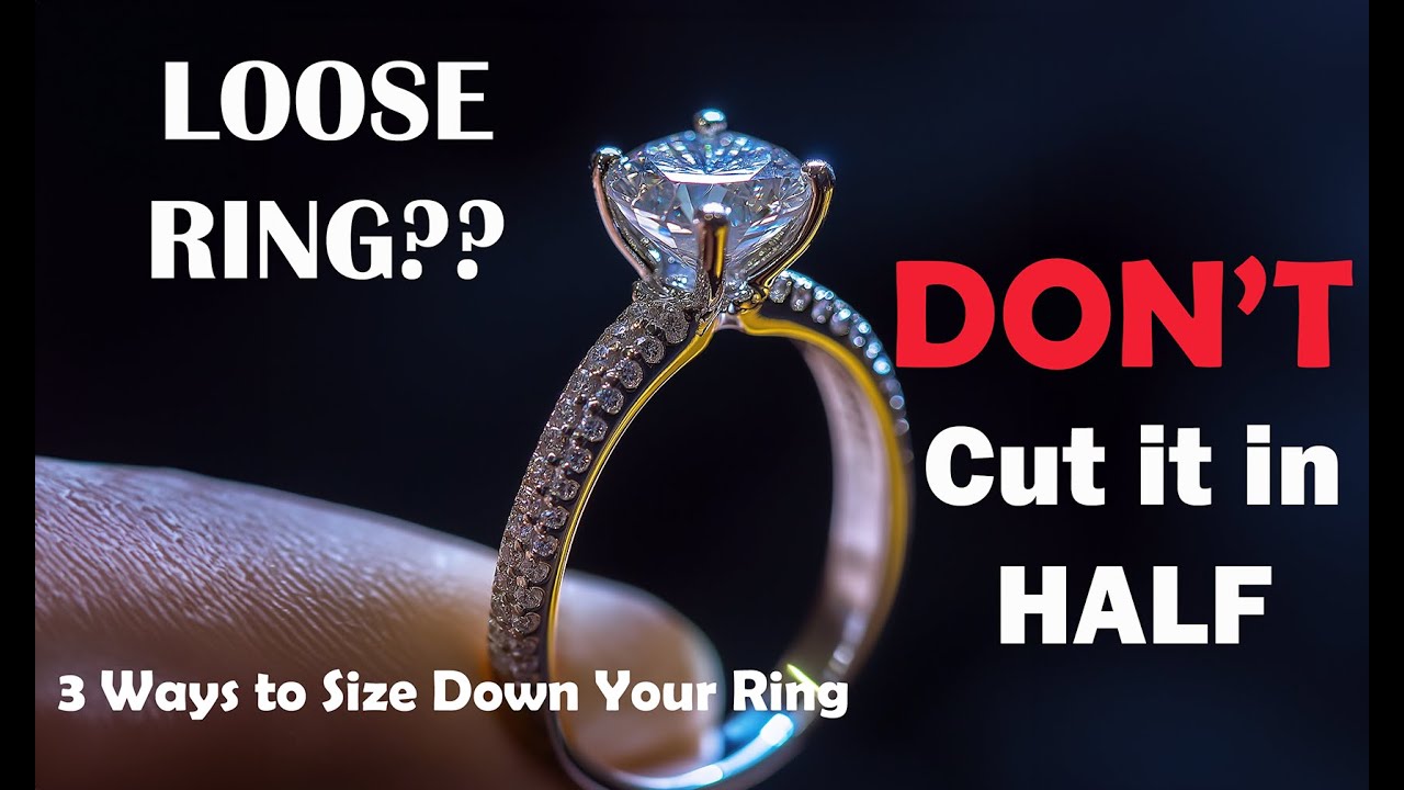 3 WAYS TO SIZE DOWN a RING | WITHOUT CUTTING in HALF