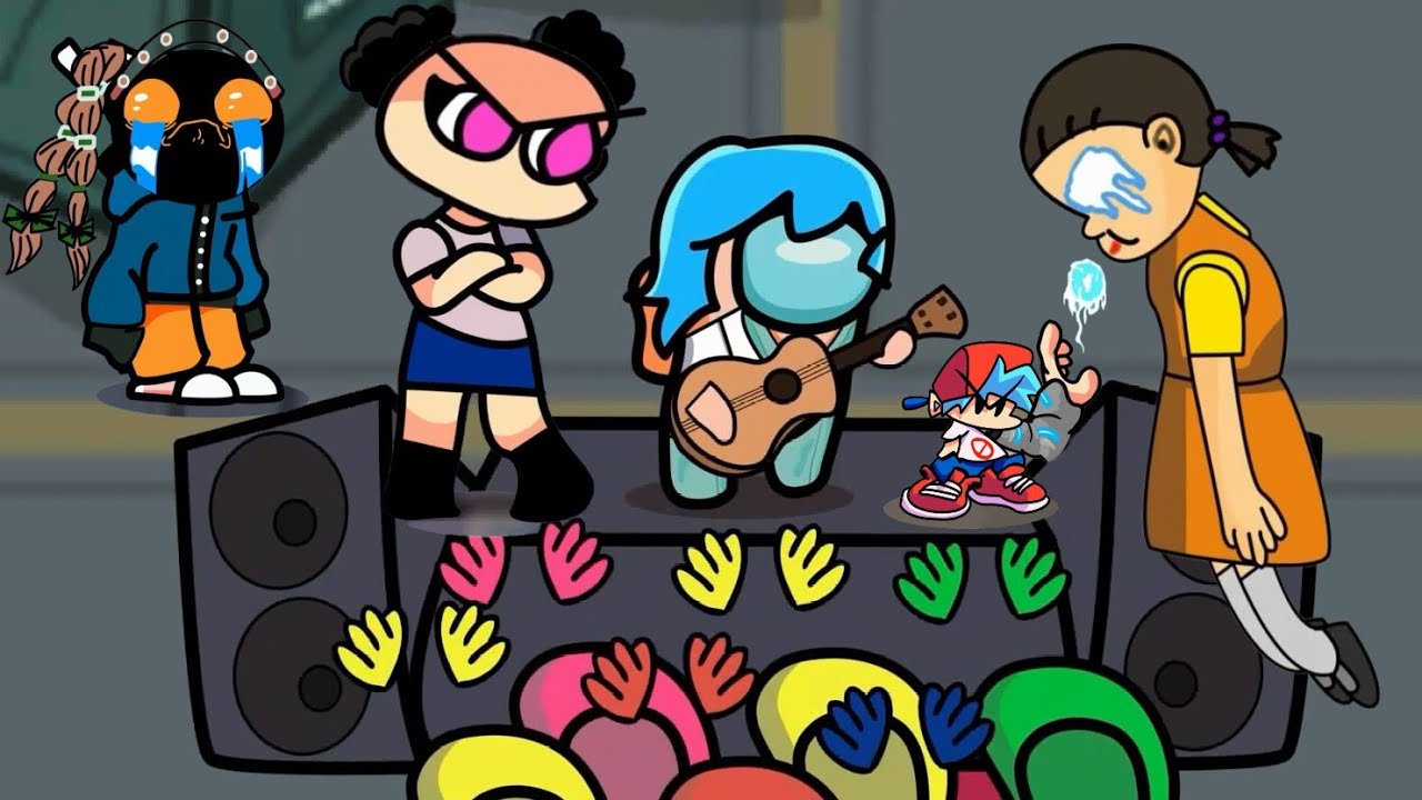 You have My Hair - Friday Night Funkin SQUID GAME Doll Among Us Full Animation