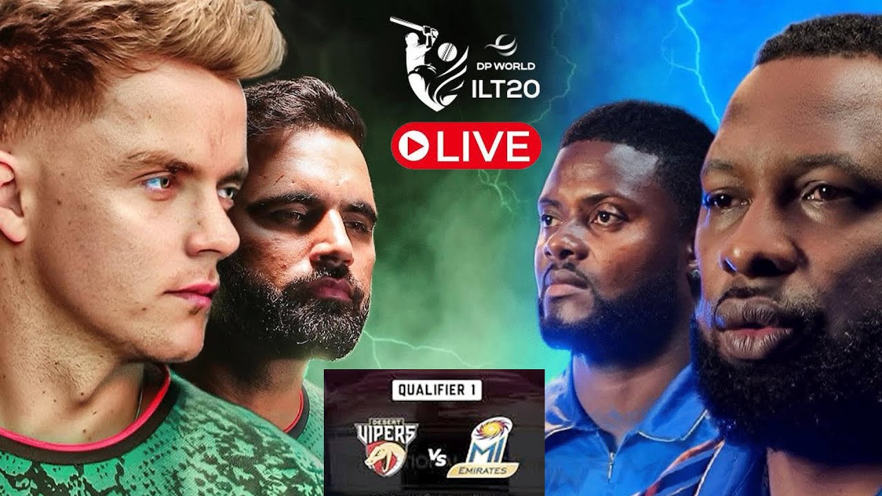 Live | Desert Vipers vs MI Emirates | Qualifier 1| DP World ILT20 2025-26