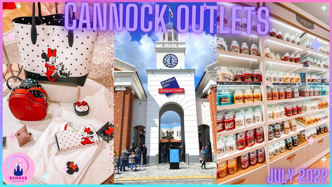 McArthurGlen Cannock Outlets West Midlands July 2022 K Spade Disney Haribo Yankee Candle Coach Vans