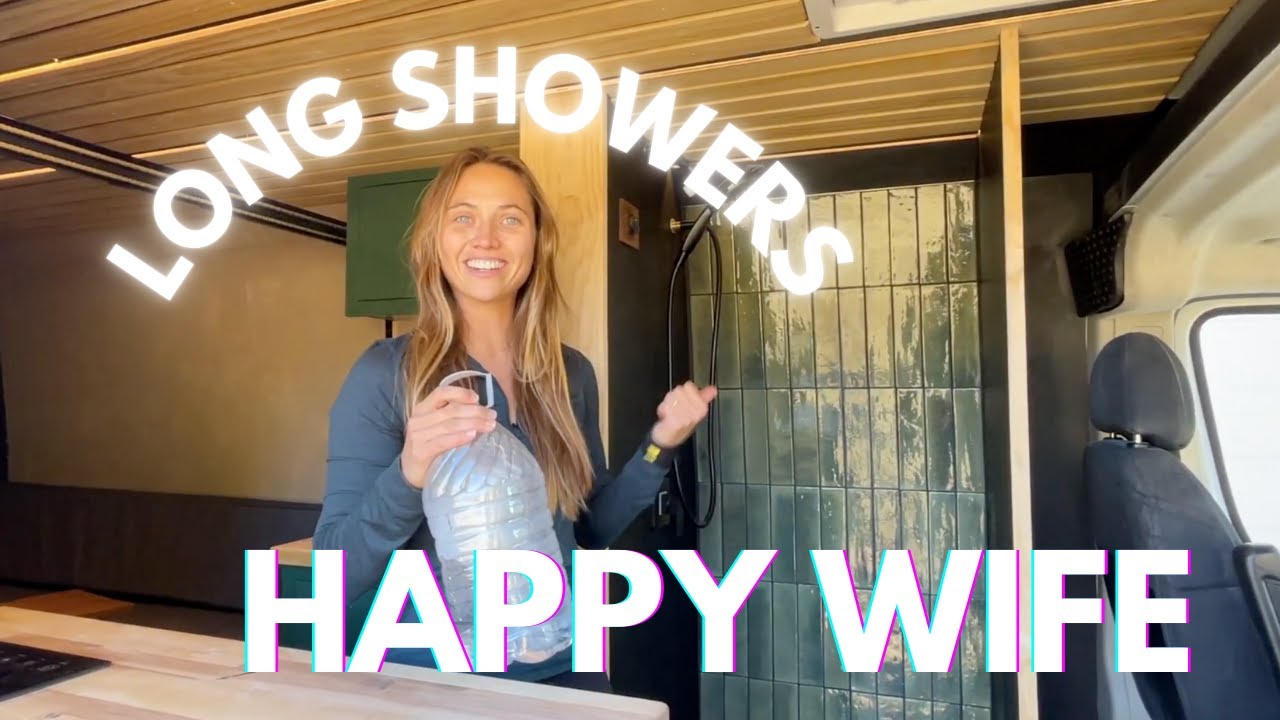 Van Life Hack: Endless Showers with Our Recirculating Infinity Shower &ndash; Only 1/2 Gallon of Water!