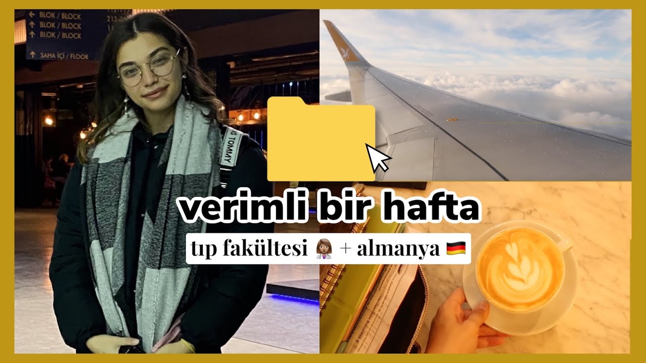 verimli bir hafta  💫 | tıp fakültesi, yeni yıl kararları, almanya • ders çalışma günlüğüm #1