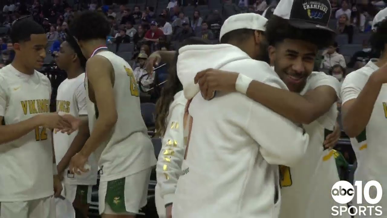 The Vanden Vikings edge the Central Catholic Raiders 57-53 for the Div. II Section Championship