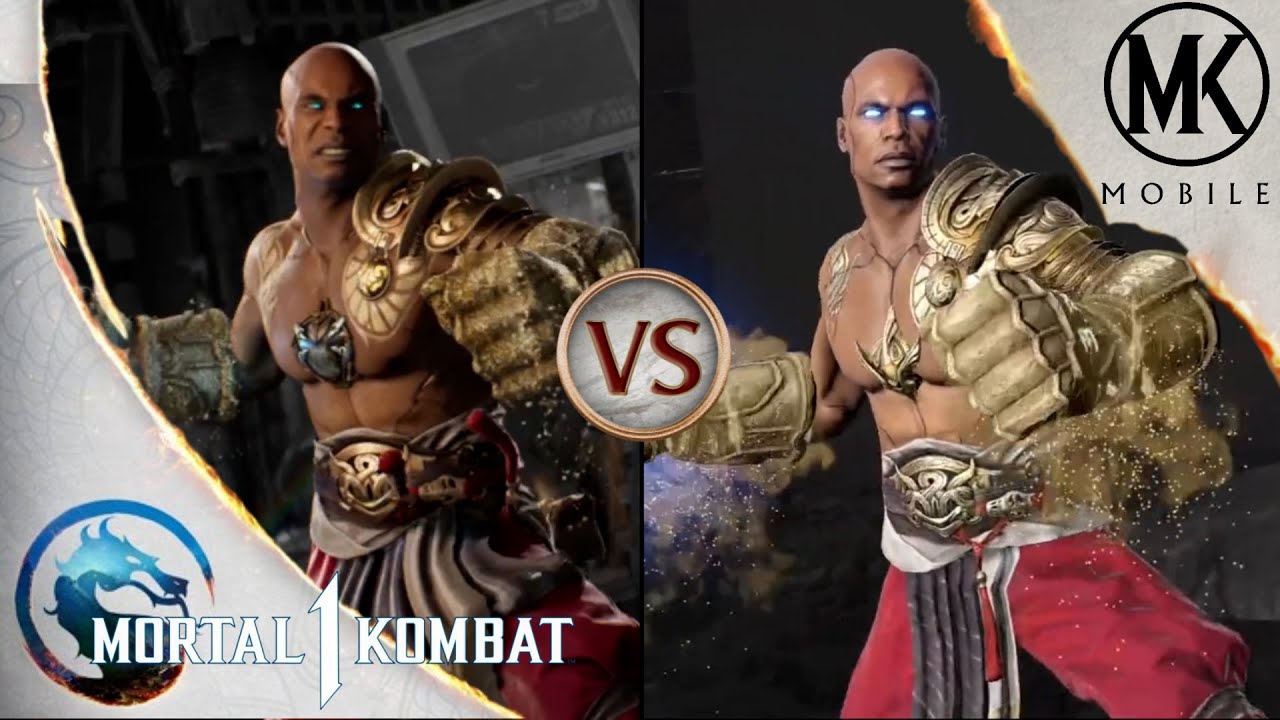Mortal Kombat 1 vs MK Mobile - GERAS Every moves, Brutality & Fatal Blow side by side comparison