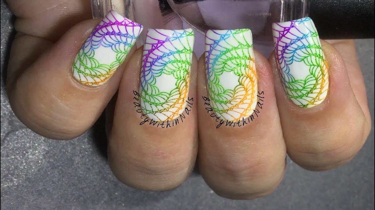 Spirograph Nail Art Stamping Tutorial Using Sharpies | BeautyWithinNails