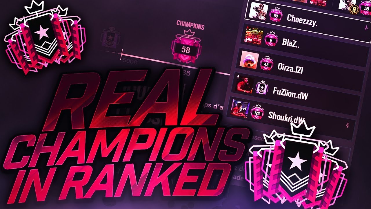 FULL CHAMPIONS SQUAD IN RANKED ? - Rainbow Six Siege