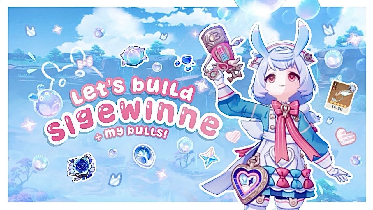 building & pulling for sigewinne! * ‧🎐₊˚ cozy genshin impact gameplay ୧ ‧₊˚