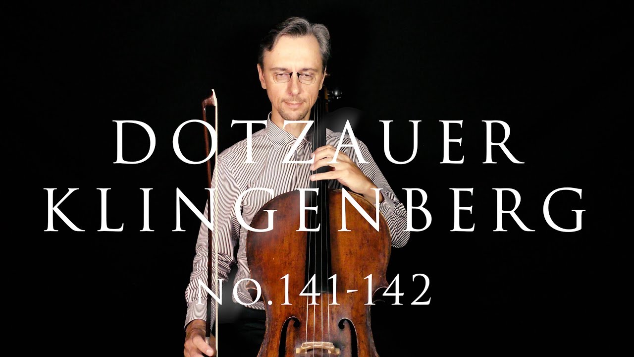 Dotzauer-Klingenberg Metodo para Violoncelo No.141-142 | Upper Third Position