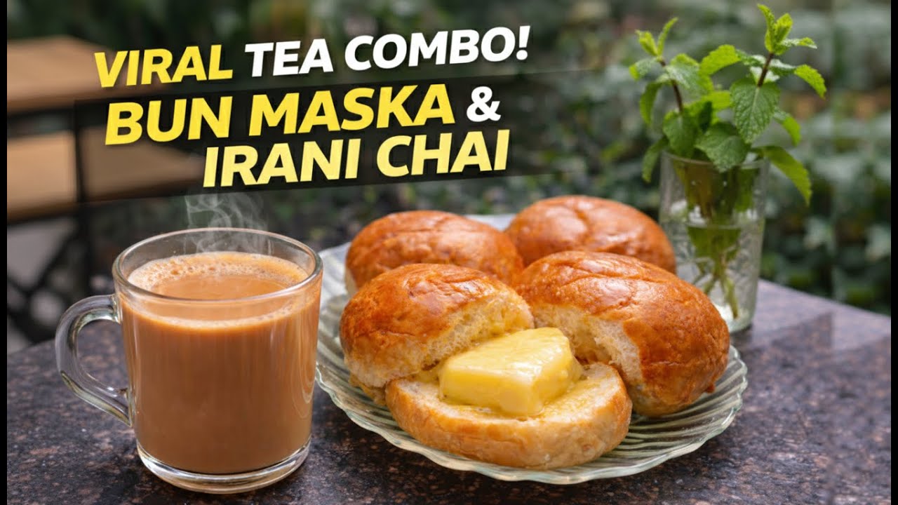 Viral Bun Maska & Irani Chai ☕ | Mumbai Street Style | Easy Recipe at Home