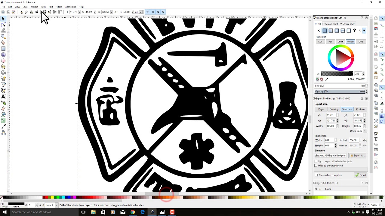 How to fix a low resolution image with inkscape for engraving