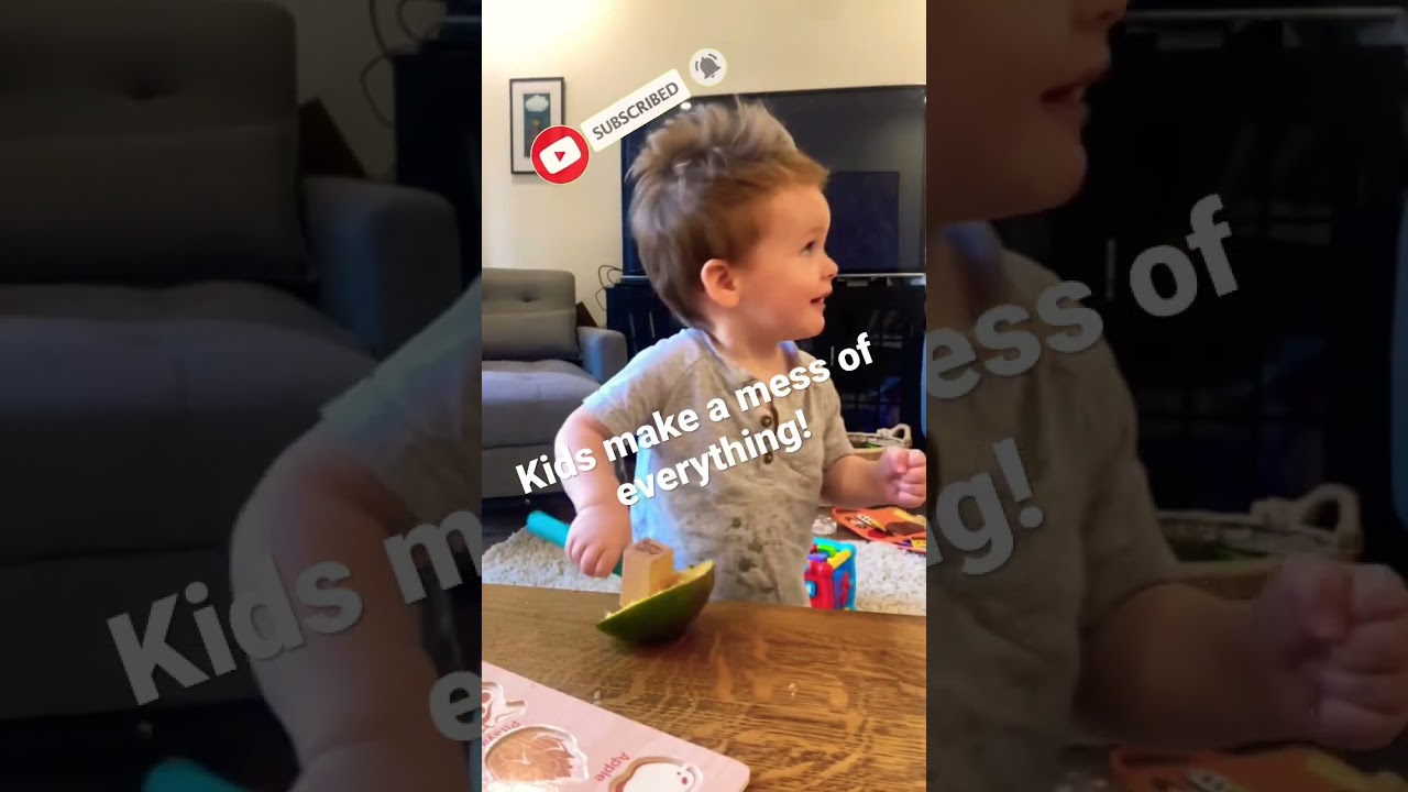 Kids are the messiest. Toddler chaos as always