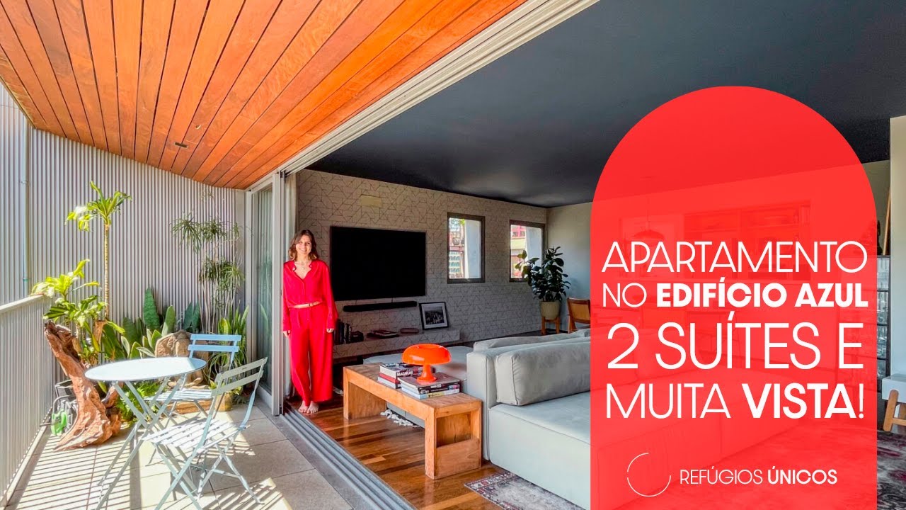 APARTAMENTO NO EDIFÍCIO AZUL COM 2 SUITES E MUITA VISTA | REFÚGIOS ÚNICOS