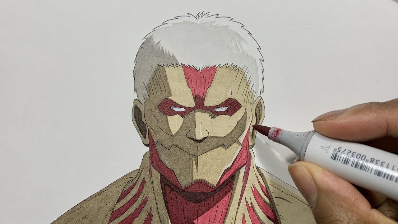 How to Draw Armored Titan Easy - Attack on Titan (Shingeki no Kyojin / 進撃の巨人 )