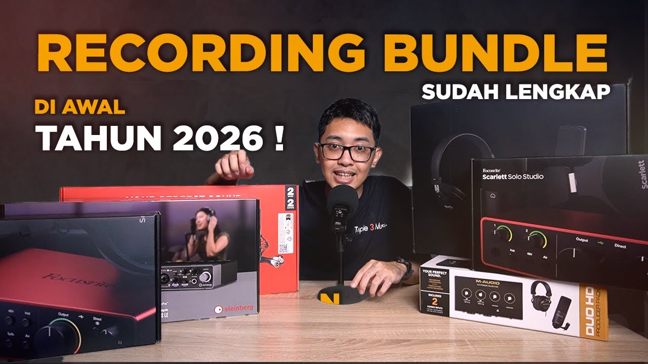 Rekomendasi paket recording bundle di awal tahun 2026 !