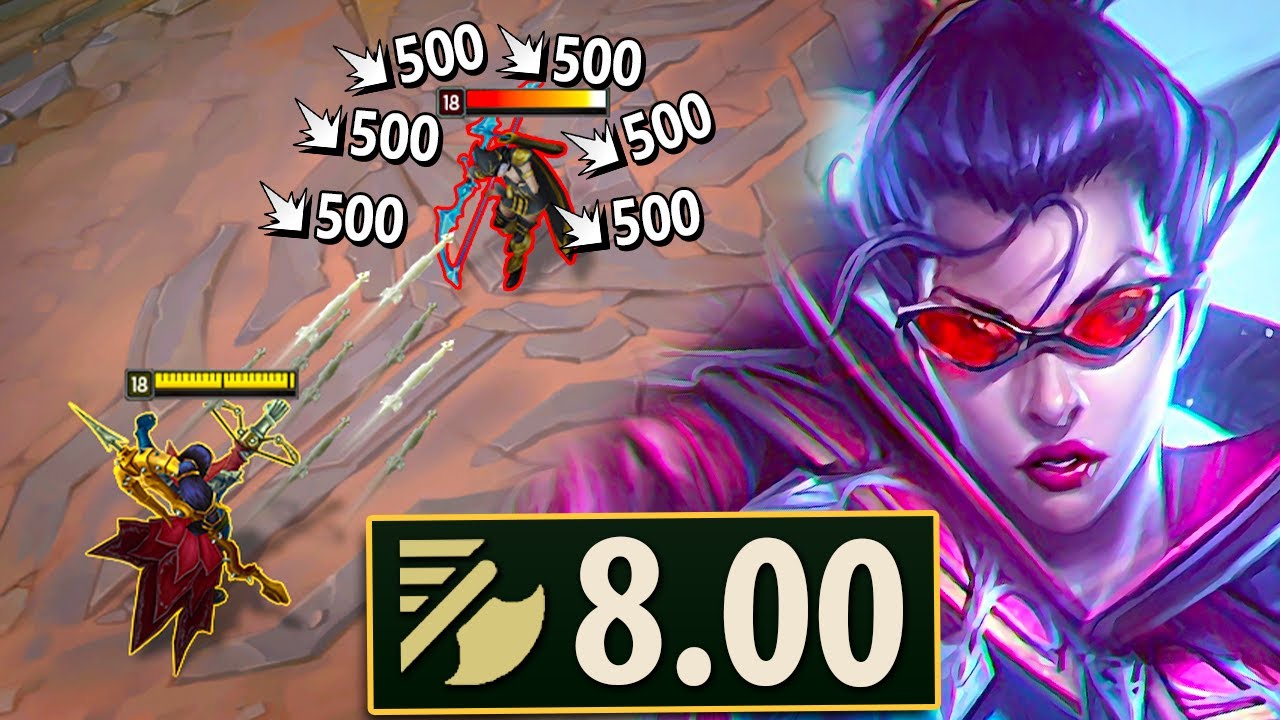 8.0 ATTACK SPEED TURNS VAYNE INTO A TRUE DAMAGE MACHINE GUN TURRET!