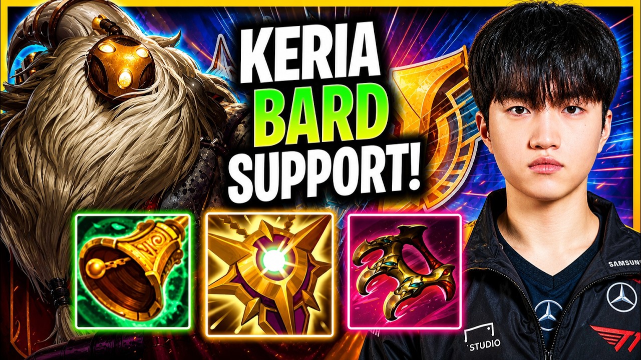 T1 KERIA IS A BEAST WITH BARD SUPPORT! | T1 Keria Plays Bard Support Patch 26.15