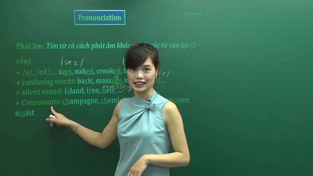 Dành trọn điểm phát âm - Lớp 12 - Cô Hương Fiona - PEN-M 2019