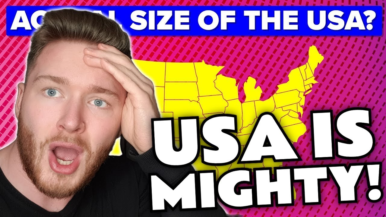 Swedish Dude Reaction to How Big Is USA Actually? (USA Reaction)