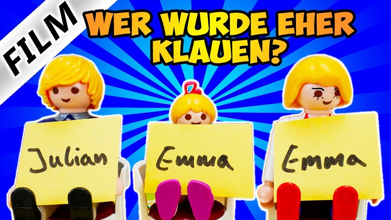 Playmobil Film Deutsch WER WÜRDE EHER...CHALLENGE MIT JULIAN + EMMA! WER KENNT SIE GUT?Familie Vogel