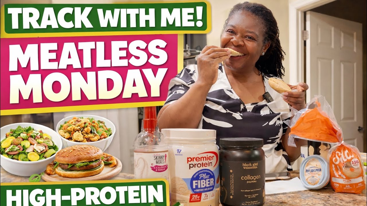 Track With Me: Meatless Monday | High-Protein Plant-Based Meal Ideas for Weight Loss