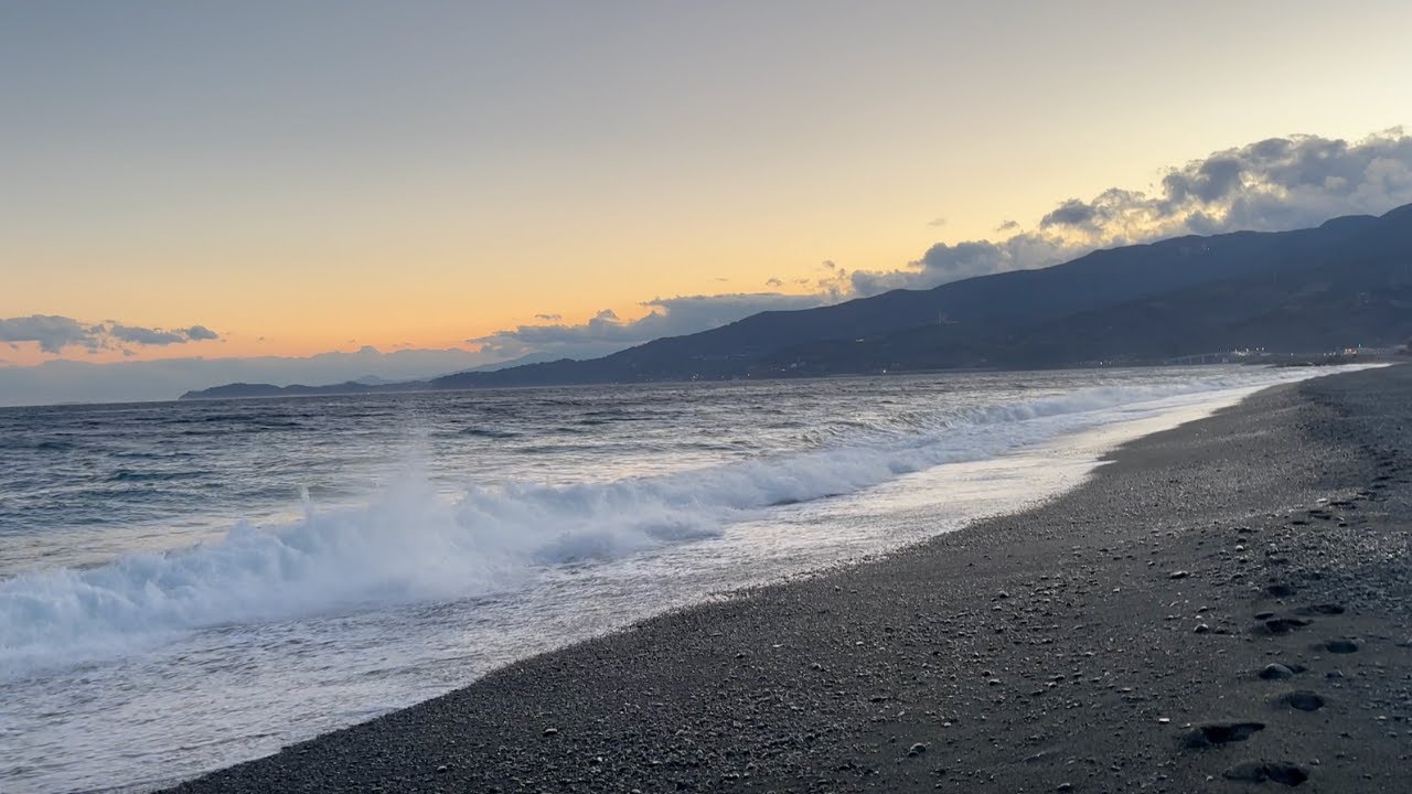 夕方の小田原の海を眺めてみた｜Watching the Sea at Sunset in 小田原
