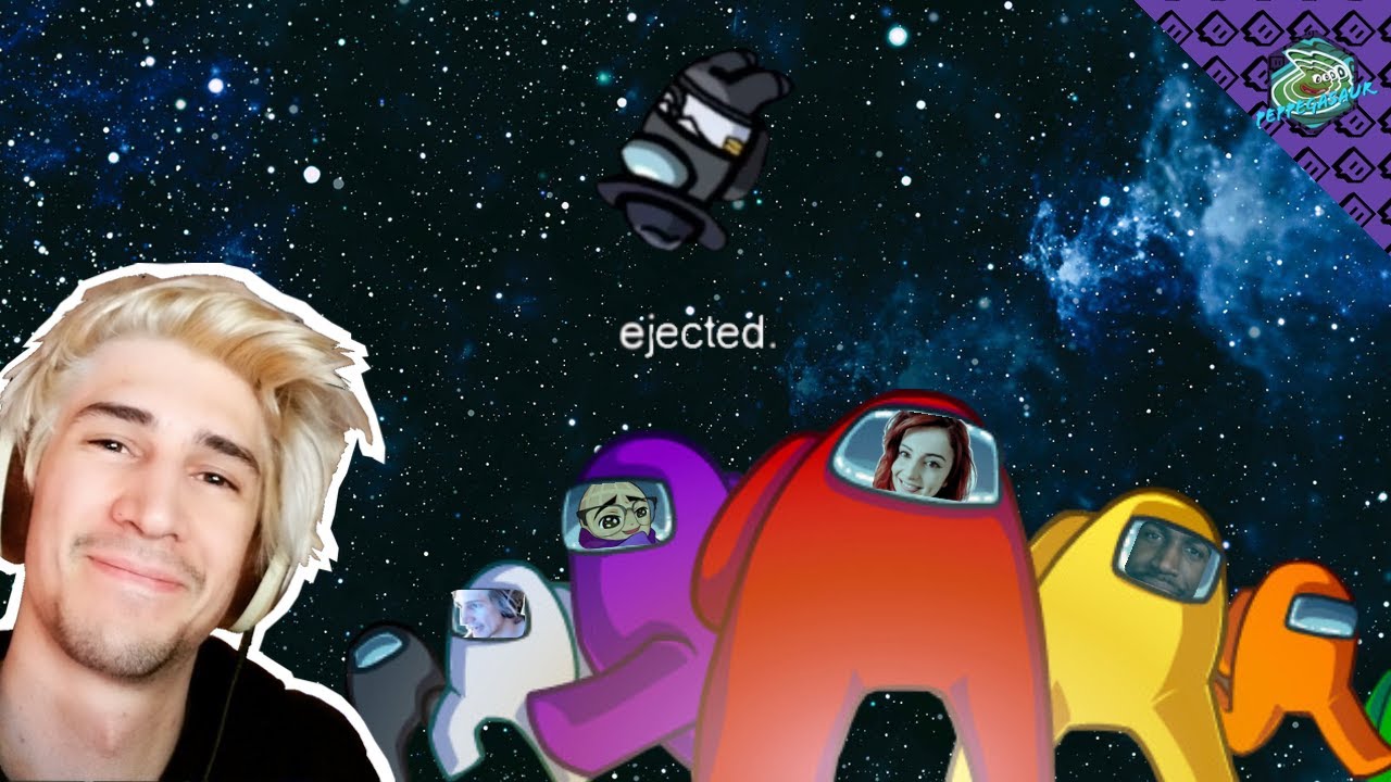 XQC PLAYS AMONG US WITH ANNIEFUCHSIA DEANSOCOOL JELLYPEANUT IMTINII... (W/ CHAT)