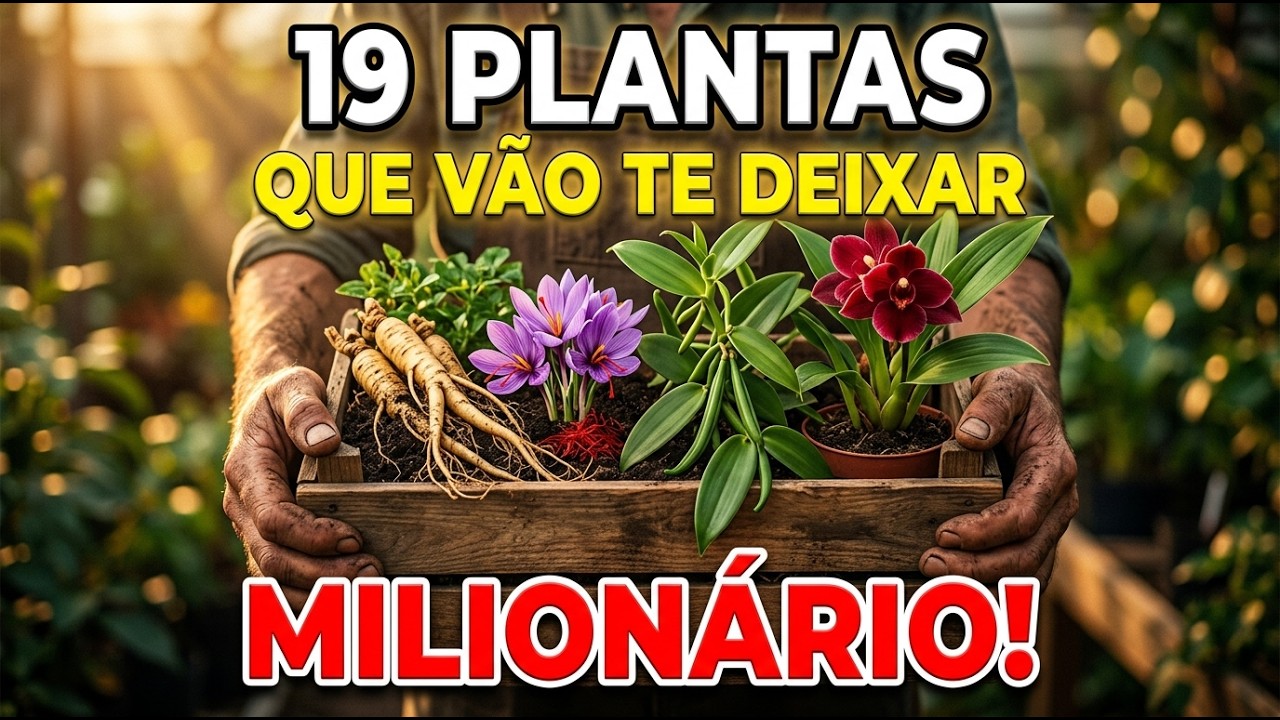 19 plantas altamente lucrativas que podem te deixar milionário — e quase ninguém está cultivando!