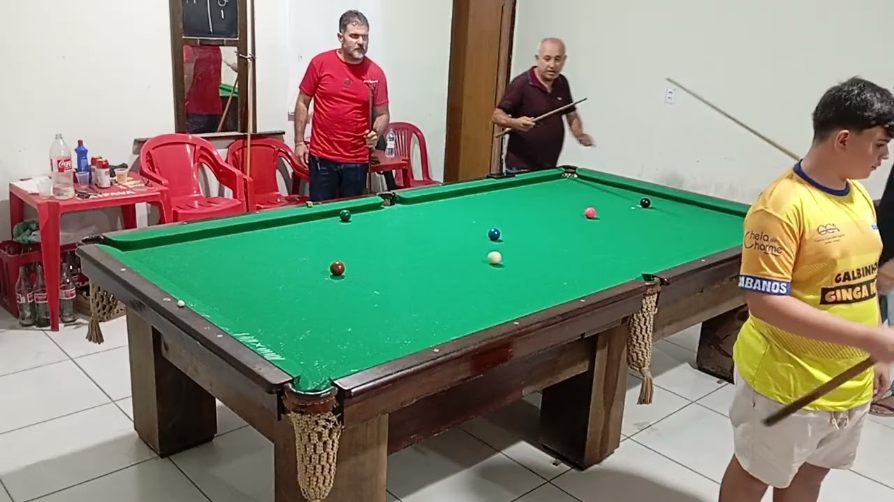 Partida Snooker 7 bolas Elvis x Almir  