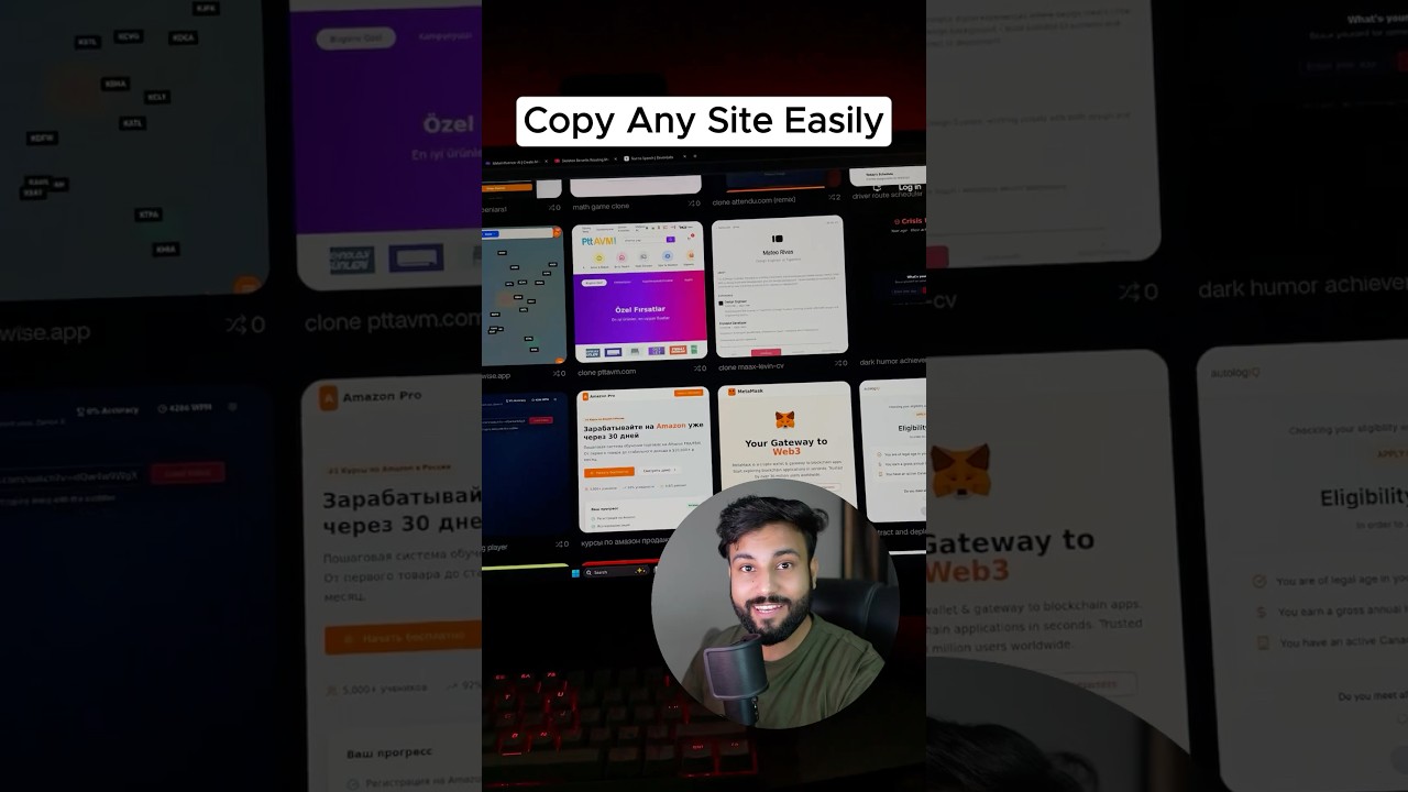 Как клонировать любой сайт с помощью ИИ #ai #aiwebsites