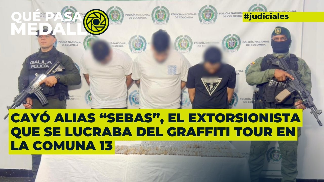 Cayó alias “Sebas”, el extor/*sionista que se lucraba del Graffiti Tour en la comuna 13