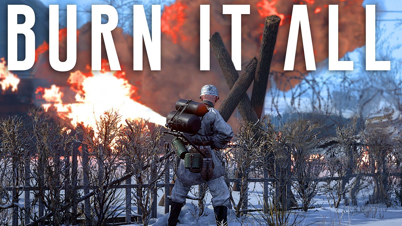 The Flamethrower is Amazing Now in this Brutal WW2 Game...
