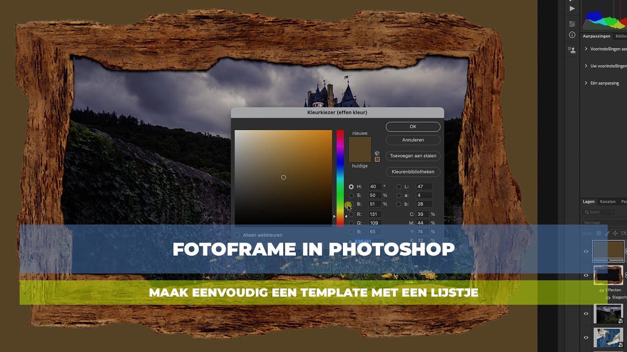 Fotoframe in Photoshop - maak eenvoudig een template
