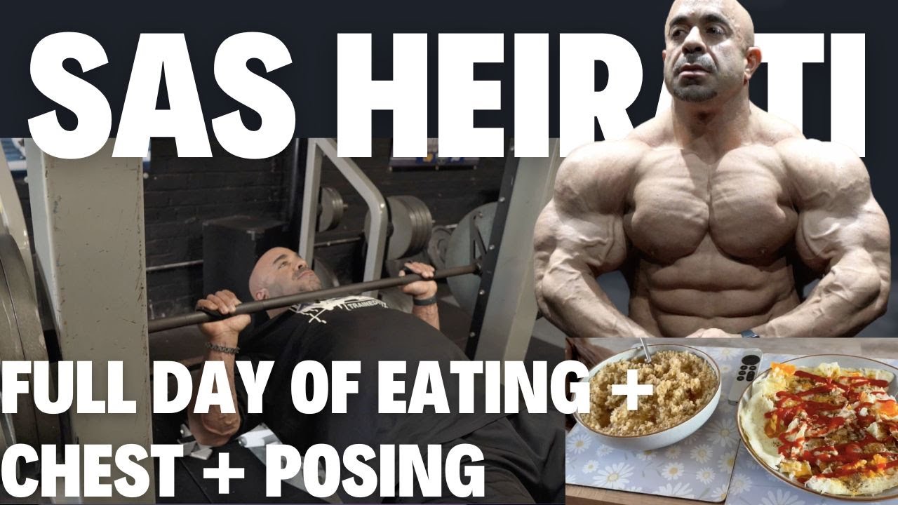 Sas Heirati / Full Day of Eating / Chest Day & Posing / Detroit & Fibo recap / 2.5 Weeks Out NY Pro