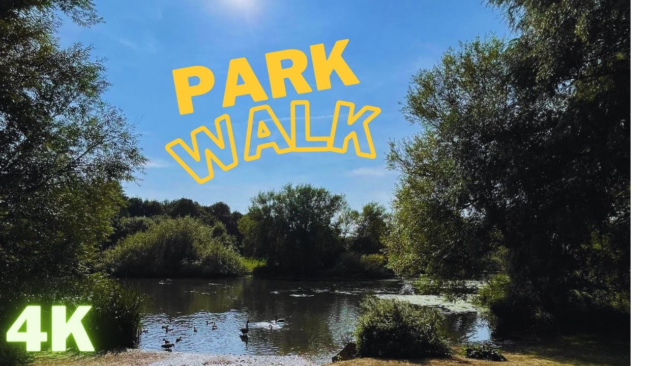 Sunny Day Walk In The Park 🌞🌳 | 4K | England | UK