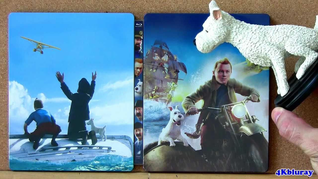 The Adventures of Tintin STEEELBOOK blu ray Secret of the Unicorn box set
