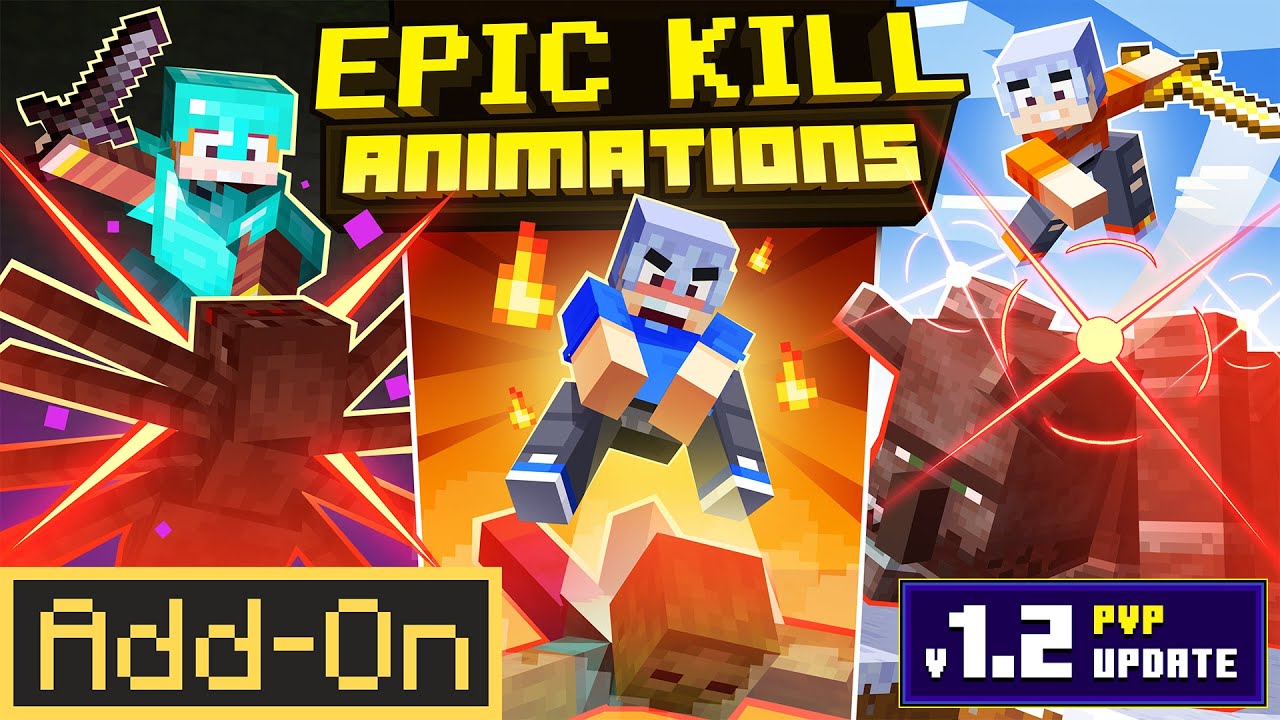 Epic Kill Animations 1.2 **PVP UPDATE ** | Minecraft Marketplace Add-On | Official Trailer
