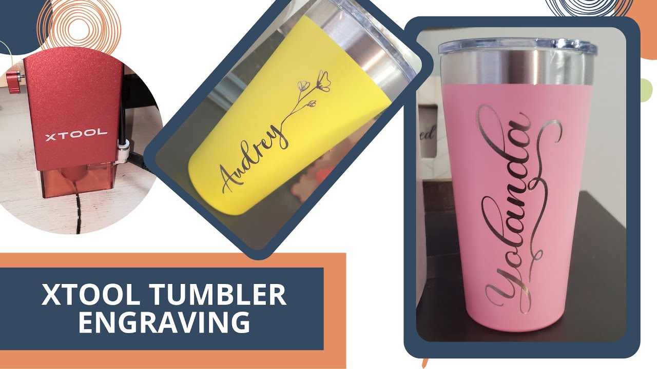 XTOOL TUMBLER ENGRAVING | XTool RA2 Rotary Attachment