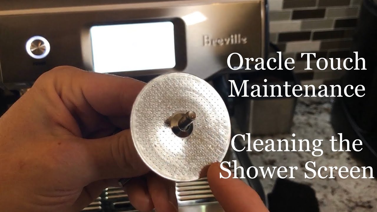 Техническое обслуживание сенсорной панели Breville Oracle — снятие и чистка душевой перегородки