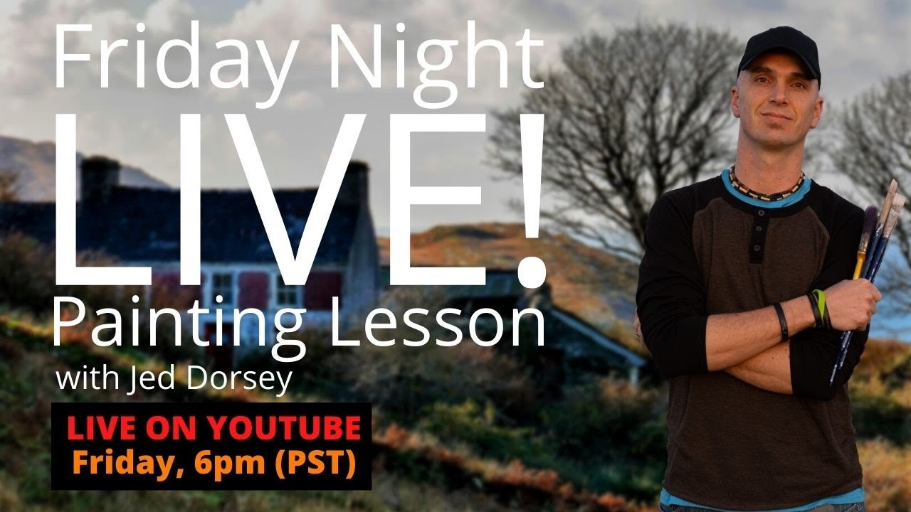 Live Painting Lesson w/ Jed Dorsey - Irish Cottage