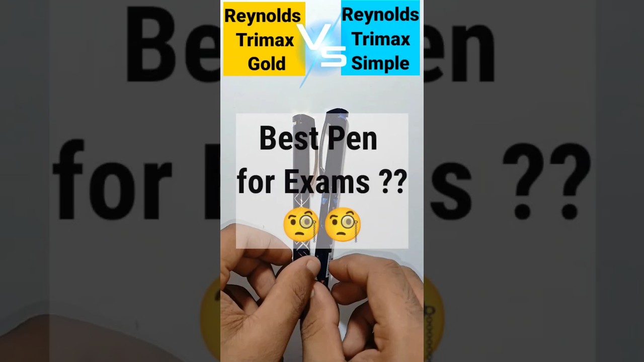 Trimax Gold 🪙 vs Trimax comparison ? Which is the best pen for exams 🧐 ? #trimaxgold #trimax #shorts