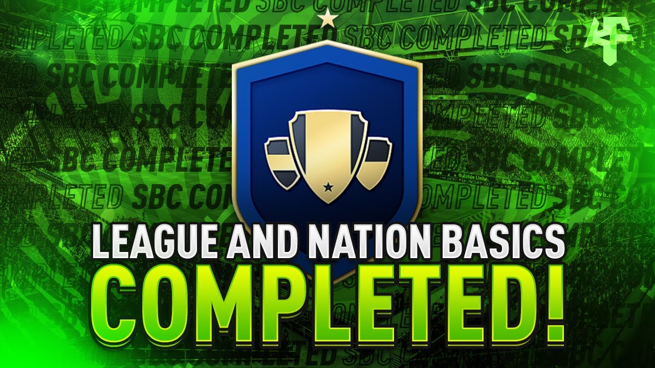 League And Nation Basics SBC Completed - Help & Cheap Method - Fifa 22