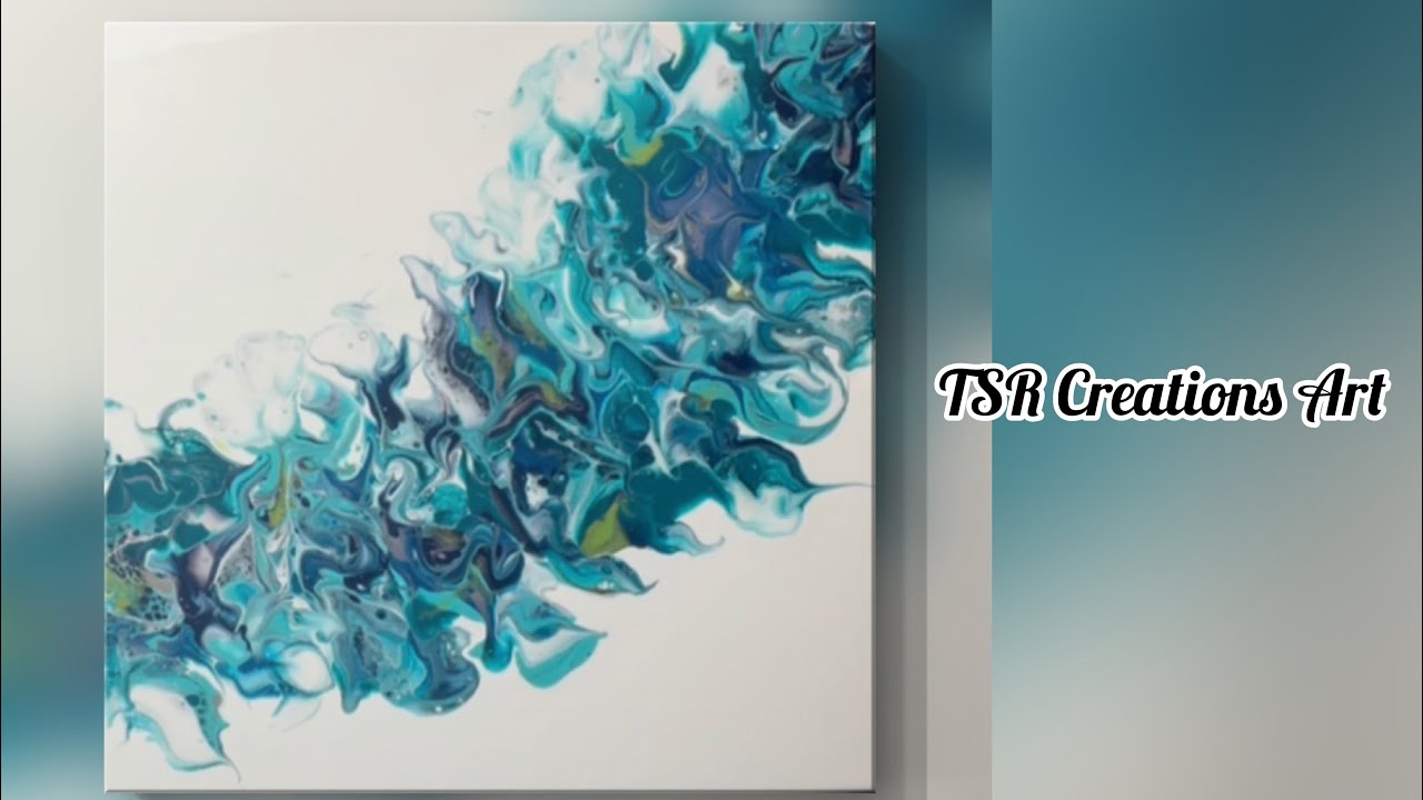 FUN and EASY Fluid art techniques acrylic pouring. Twist and twirl some paint.